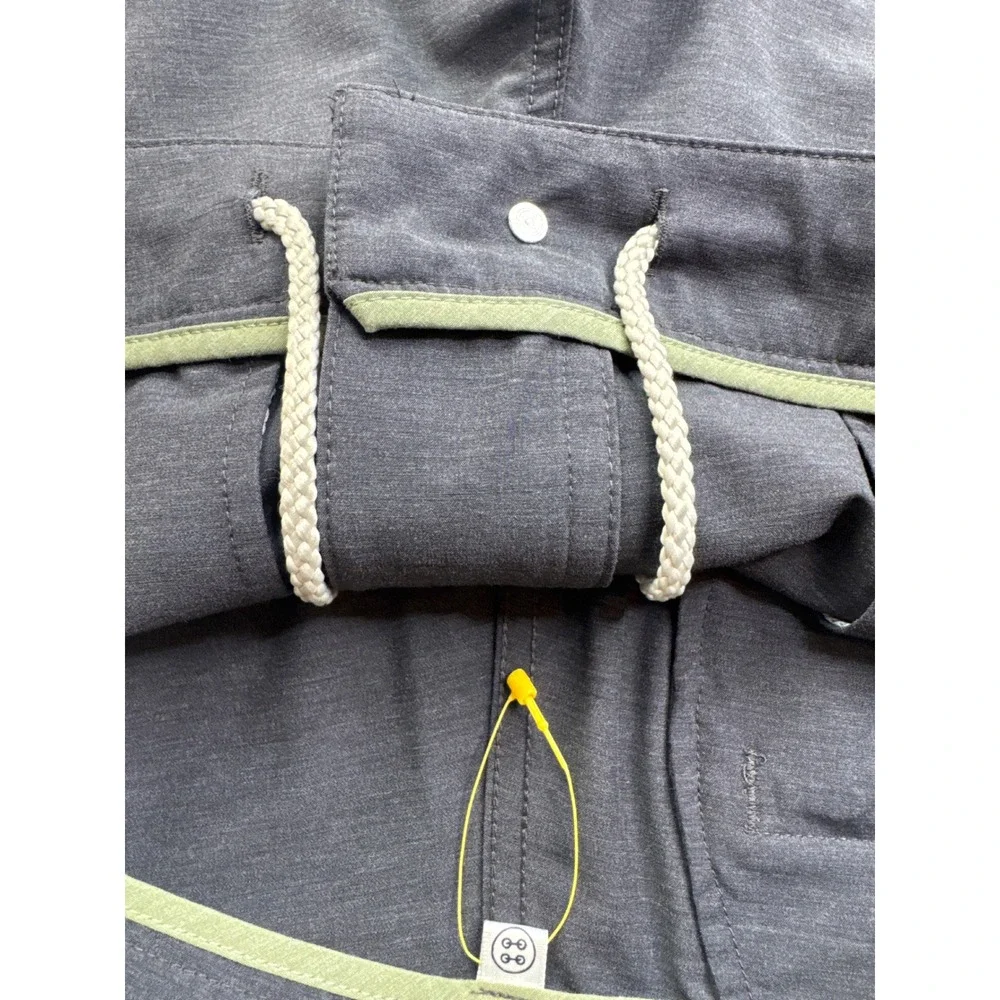 Faherty All Day Shorts Mens 31 Charcoal Gray Heather Hybrid Stretch athletic